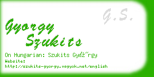 gyorgy szukits business card